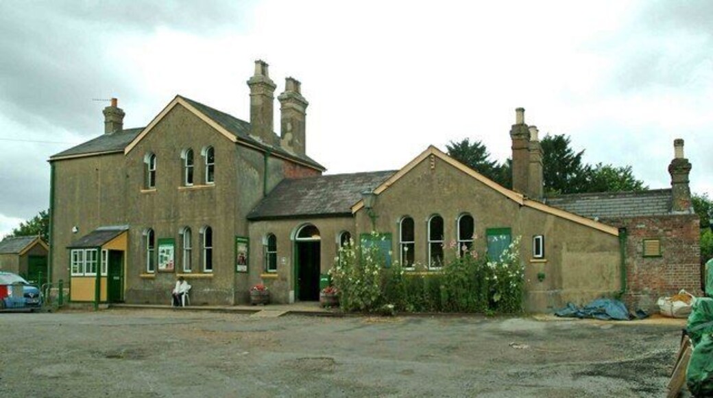 Ropley Railway Station (back view), Mid Hants Railway The glamorous side of any preserved railway station is invariably the front, where all the action is. So few people bother to photograph the rear. To remedy this, here is a photograph taken of the back of this rural station, and no it's not particularly attractive.