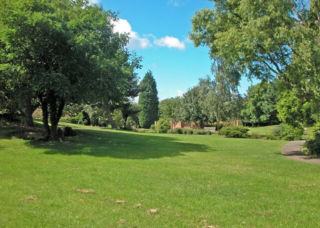 Cemetery gardens Blacon cemetery grounds.