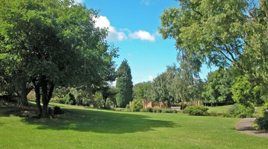 Cemetery gardens Blacon cemetery grounds.