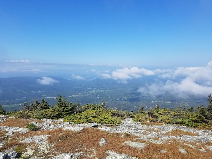 Summit view ... after a great hike on the long trail