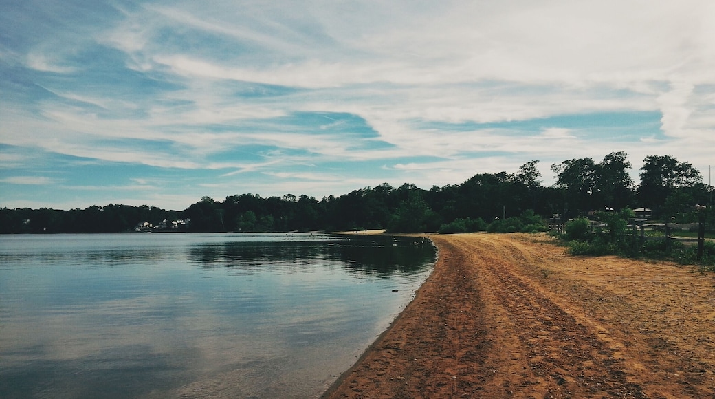 Get some food from nearby Portion Road and hang out by the beautiful lake. Find someone to tell you the myths and stories of the bottomless lake or the princess who drowns a male each year as revenge for the death of her love. #roadtrip #lake #water
