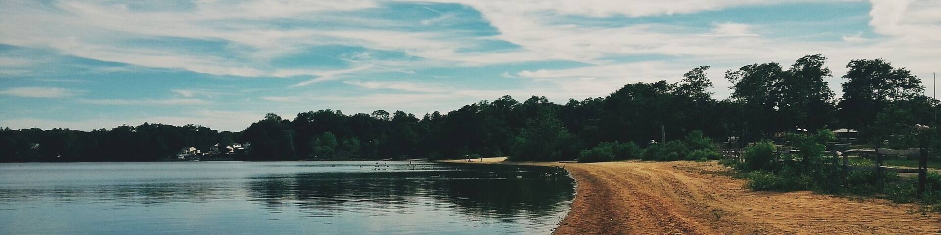 Get some food from nearby Portion Road and hang out by the beautiful lake. Find someone to tell you the myths and stories of the bottomless lake or the princess who drowns a male each year as revenge for the death of her love. #roadtrip #lake #water