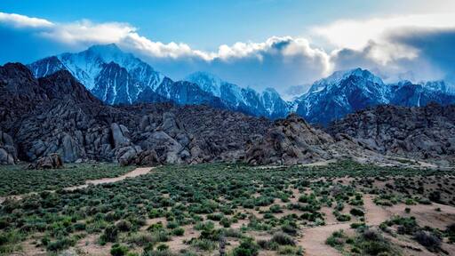 Wait a long time for the clouds to move over the mountains and to have a gloomy look. Mt Whitney never gets old!
#BvSMountains
#travel #mtwhitney #california #photography #landscape