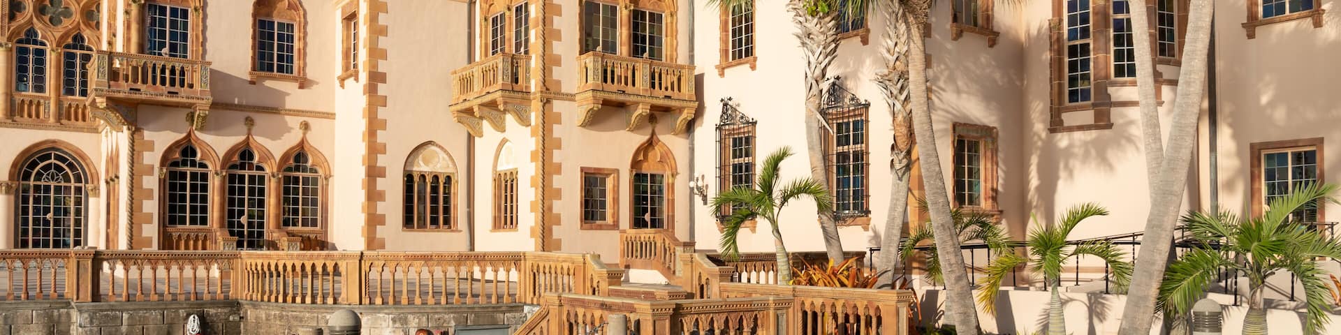 Sarasota, Florida, USA - January 11, 2022: Ca' d'Zan in The Ringling in Sarasota, Florida, USA. Ca' d'Zan is a Mediterranean revival style residence of John Ringling and his wife Mable.