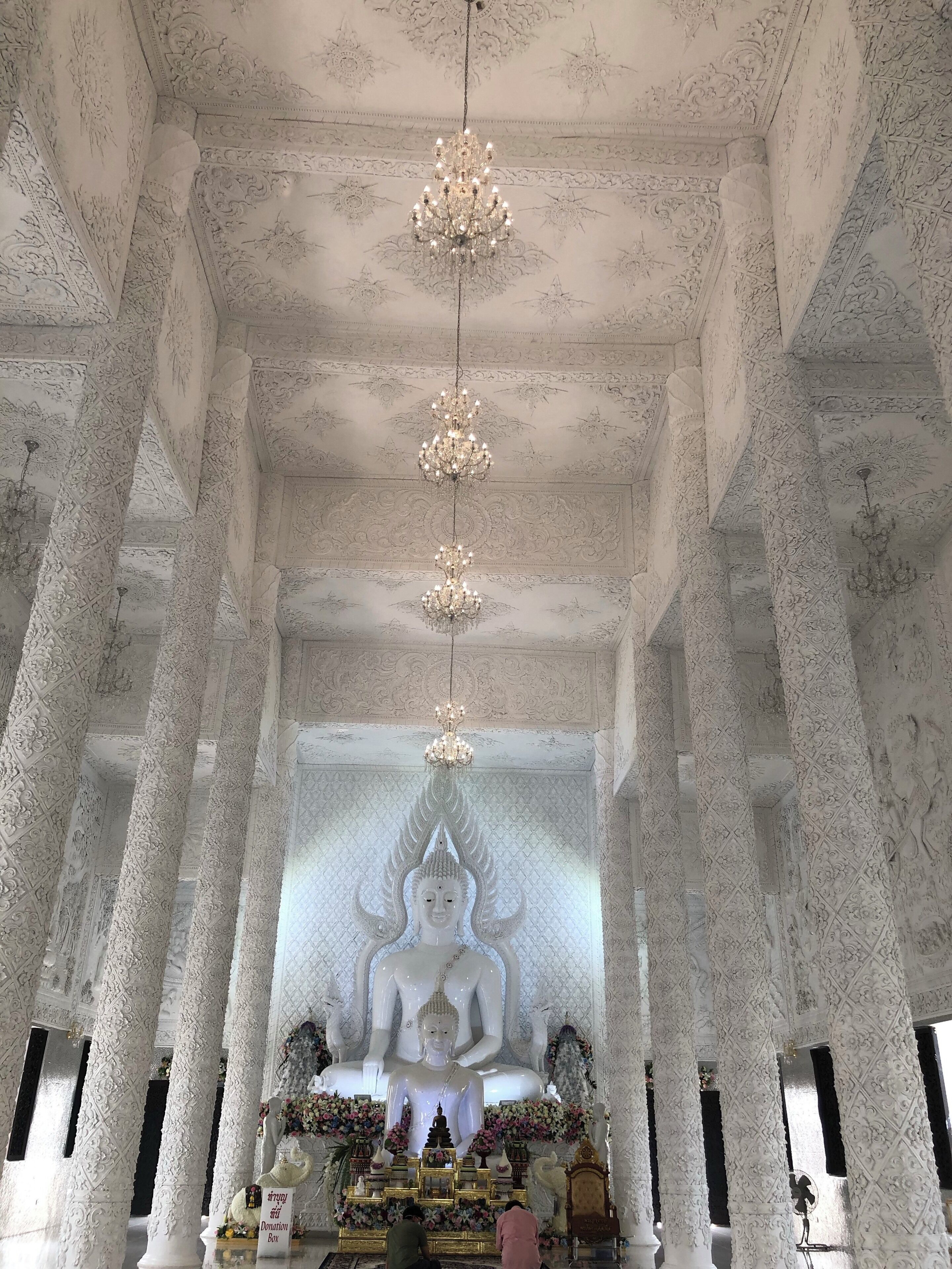 Buddha in the chapel of Wat Huay Pla Kang, Chiang Rai, Thailand