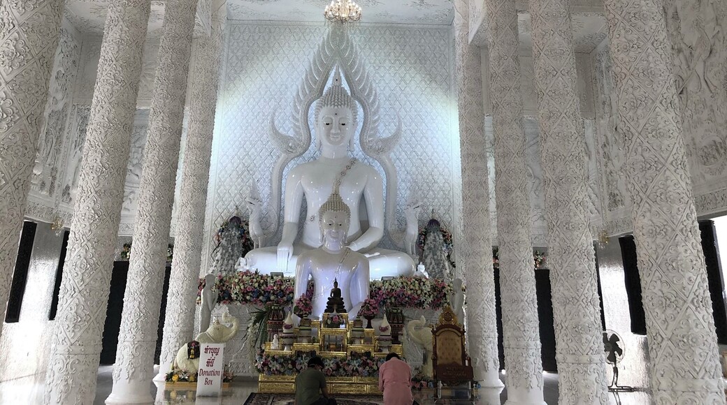Buddha in the chapel of Wat Huay Pla Kang, Chiang Rai, Thailand