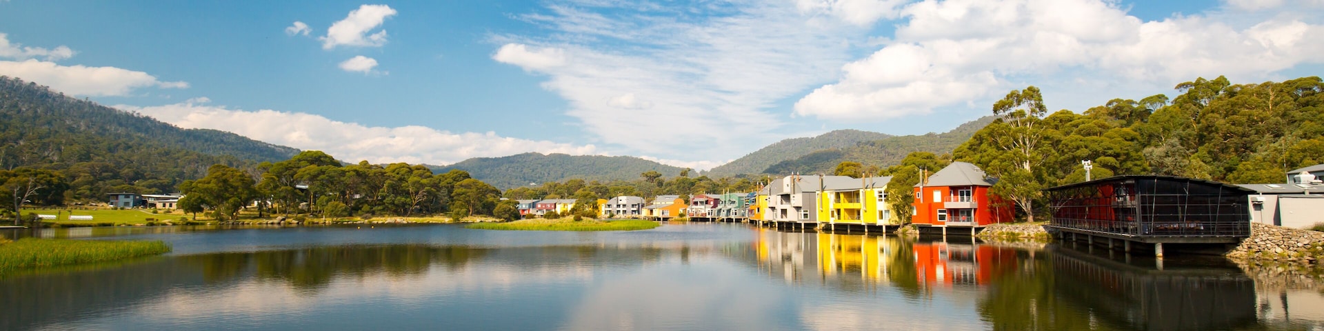 Lake Crackenback on an autumn afternoon in New South Wales, Australia; Shutterstock ID 640269430; Purchase Order: SP-2381; Order Number: SP-2381 STAYZ/VRBO/BOOKABACH Nov 2019 - Image Research; Client/