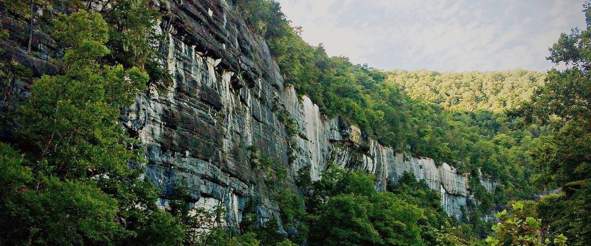 Walking along the Buffalo National River at Steel Creek access. These cliffs are absolutely breath taking! Plan yourself a float trip with your buds and get out there and get wet! #waterlust #wanderlust #weekendgetaway