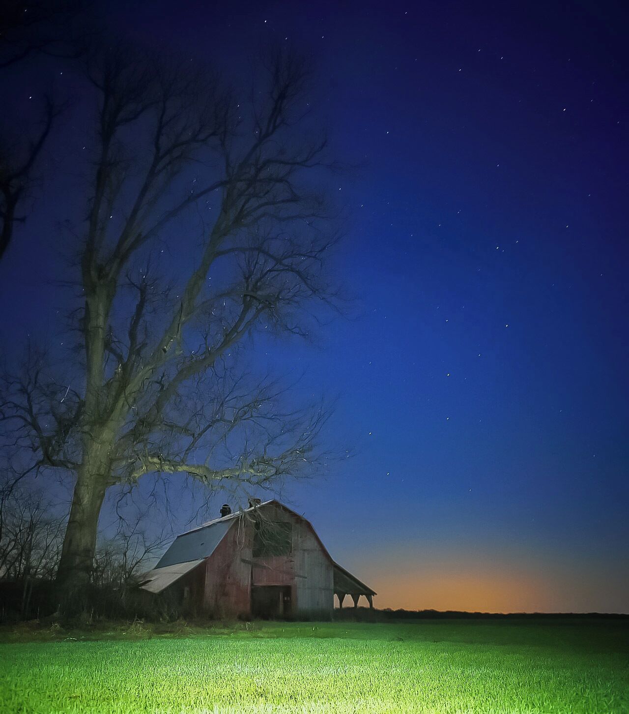 The old barn can be found on the backroads of Tuckerman.