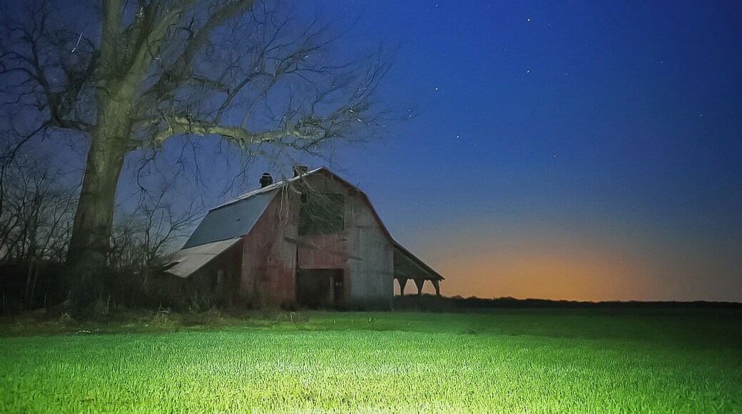 The old barn can be found on the backroads of Tuckerman.