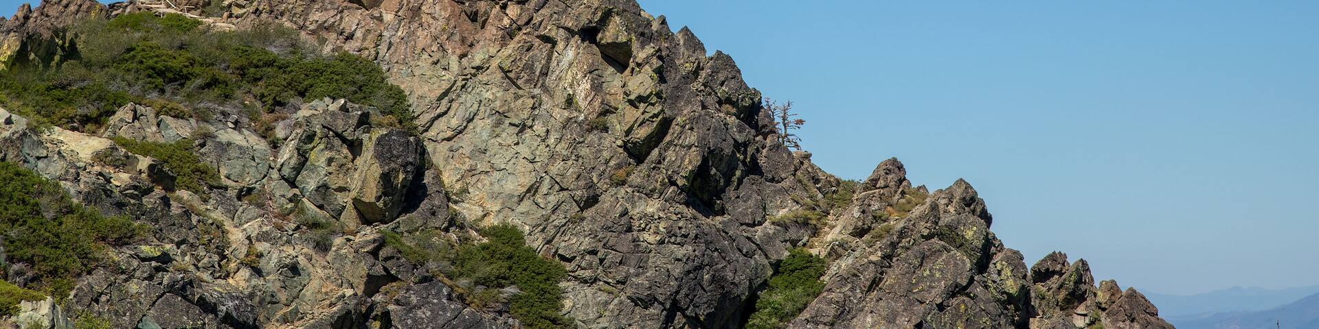 Historic Mills Peak Lookout above Graeagle in Plumas County California, USA.