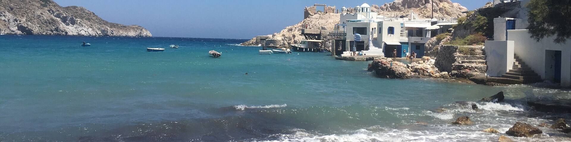 A small village with an a access to the sea
#greece
#milos