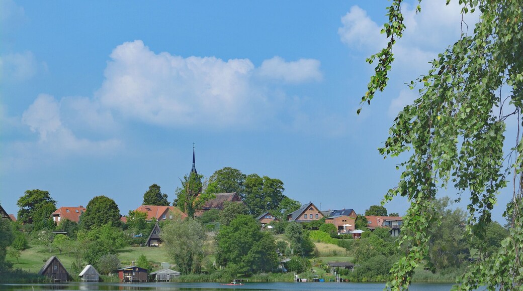 Wustrow in der Mecklenburgischen Seenplatte am Plätlinsee,Mecklenburg-Vorpommern,Deutschland
