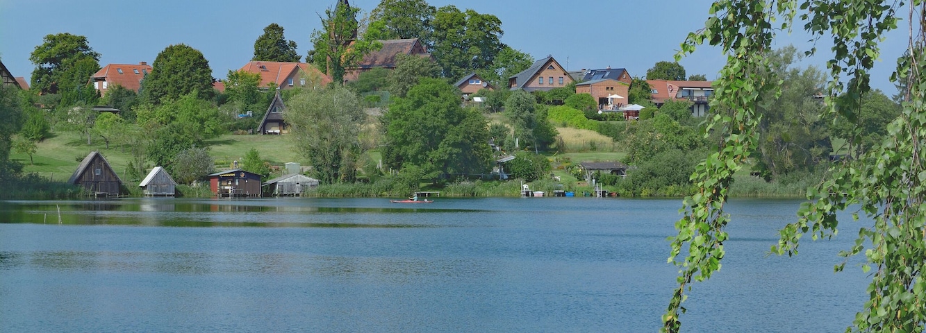 Wustrow in der Mecklenburgischen Seenplatte am Plätlinsee,Mecklenburg-Vorpommern,Deutschland