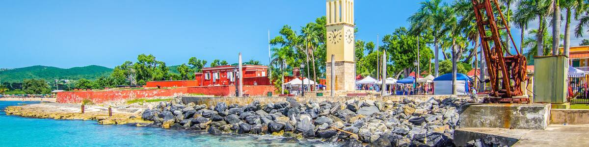 Frederiksted, port of St Croix, Virgin Islands, Caribbean
