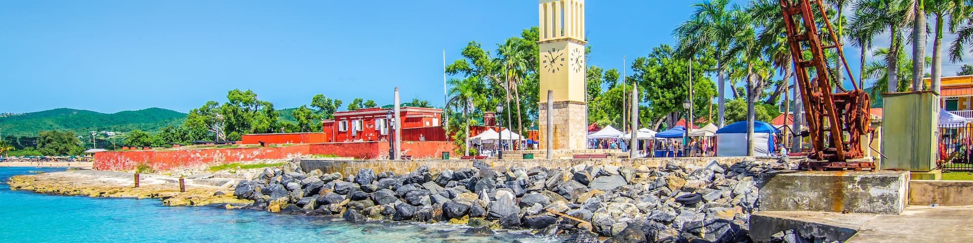 Frederiksted, port of St Croix, Virgin Islands, Caribbean