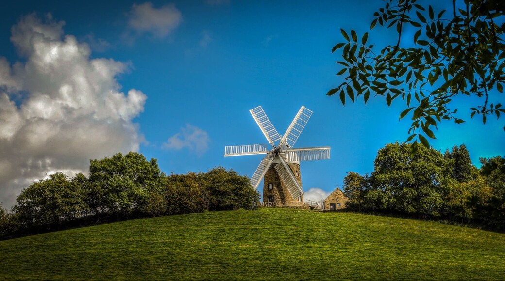 Heage Windmill. Built in 1797, Heage Windmill is the only six sailed stone towered windmill working in England today