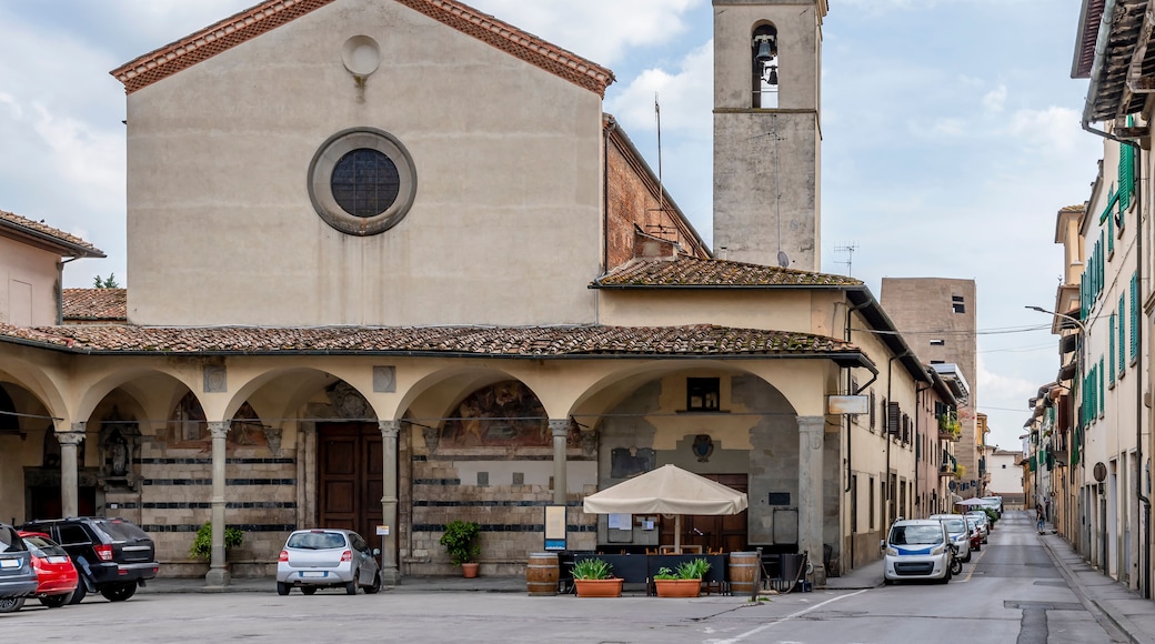 Convent and church of San Francesco in the historic center of Figline Valdarno, Florence, Italy