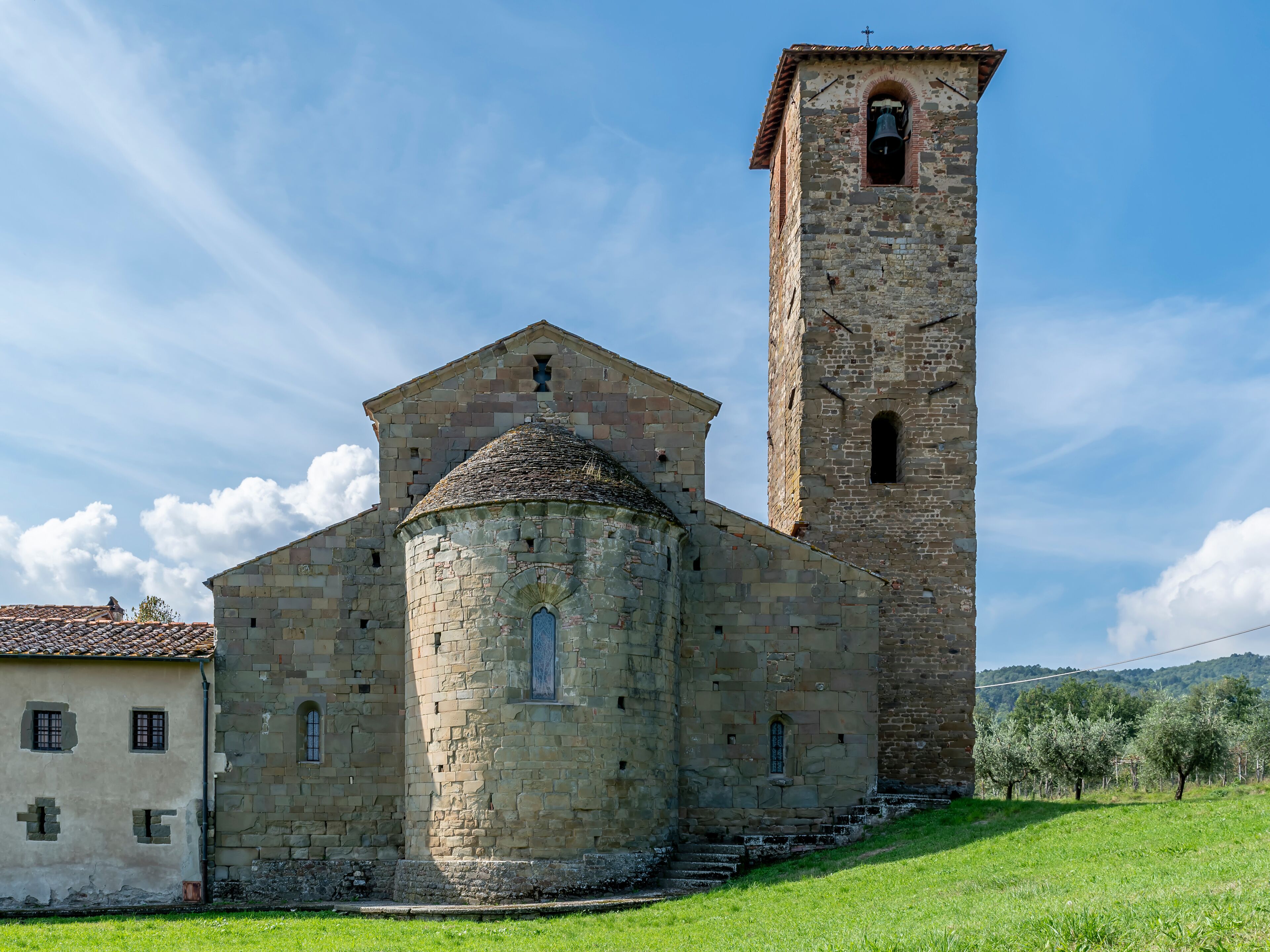 The apse of the Parish church of San Romolo a Gaville, Figline and Incisa Valdarno, Florence, Italy