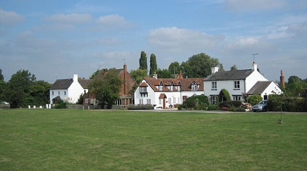 Village Green at Upper Quinton. The village green at Upper Quinton, looking north-east.