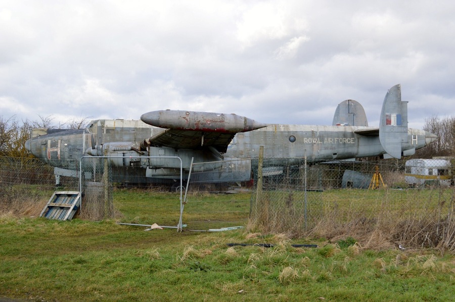 This Avro Shackleton is one of several ailing aircraft that remained in at Long Marston after the small aviation museum after it closed