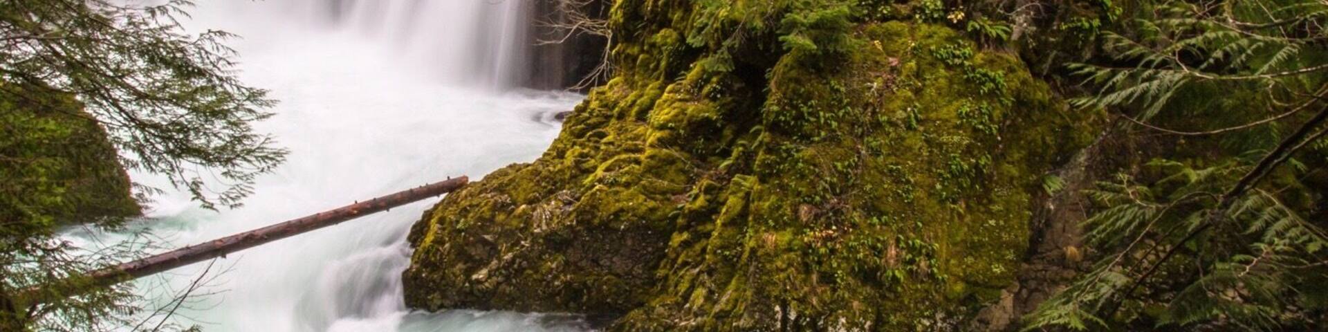 Spirit Falls- where everyone wants to go but few actually get too.
Full disclosure - I believe the hike to this falls is closed. It was originally on private property but kayakers found it (you can see why, can you say paradise?) and people started hiking to it. There is two trails, a safe trail and a very sketchy trail. You got down about 300 ft in elevation while switching over small streams that run to the falls. The hike is only about a mile each way. I would contact local forest service before attempting this hike. You don't want to be caught trespassing. More photos available at www.centioliphotography.com