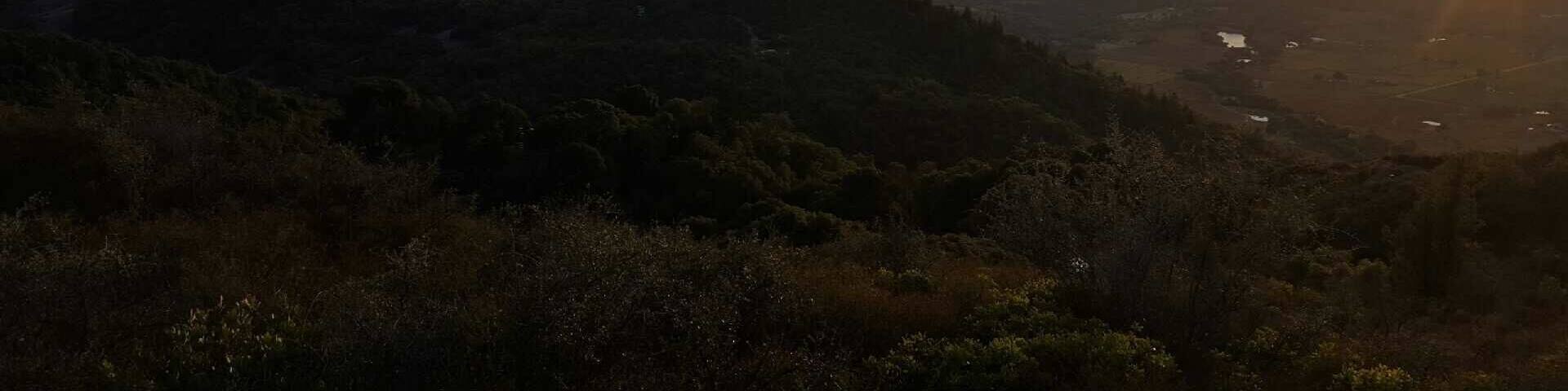 Sun setting in Northern California with views of #lakemendocino and #redwoodvalley #lovelycalifornia