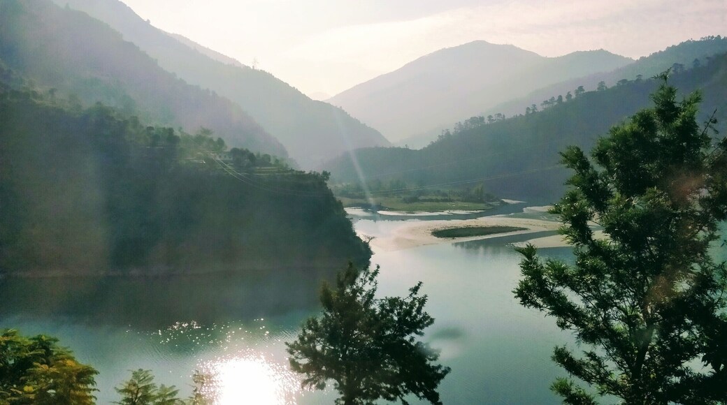 #parbatiRiver #LifeAtExpedia #River #himalaya
Nestled in beautiful Himalaya is Parvati River (known as parbati river as well). This photo was taken from a moving a bus and dont do justice to clear green water of River. I plan to go back soon and take another shot.