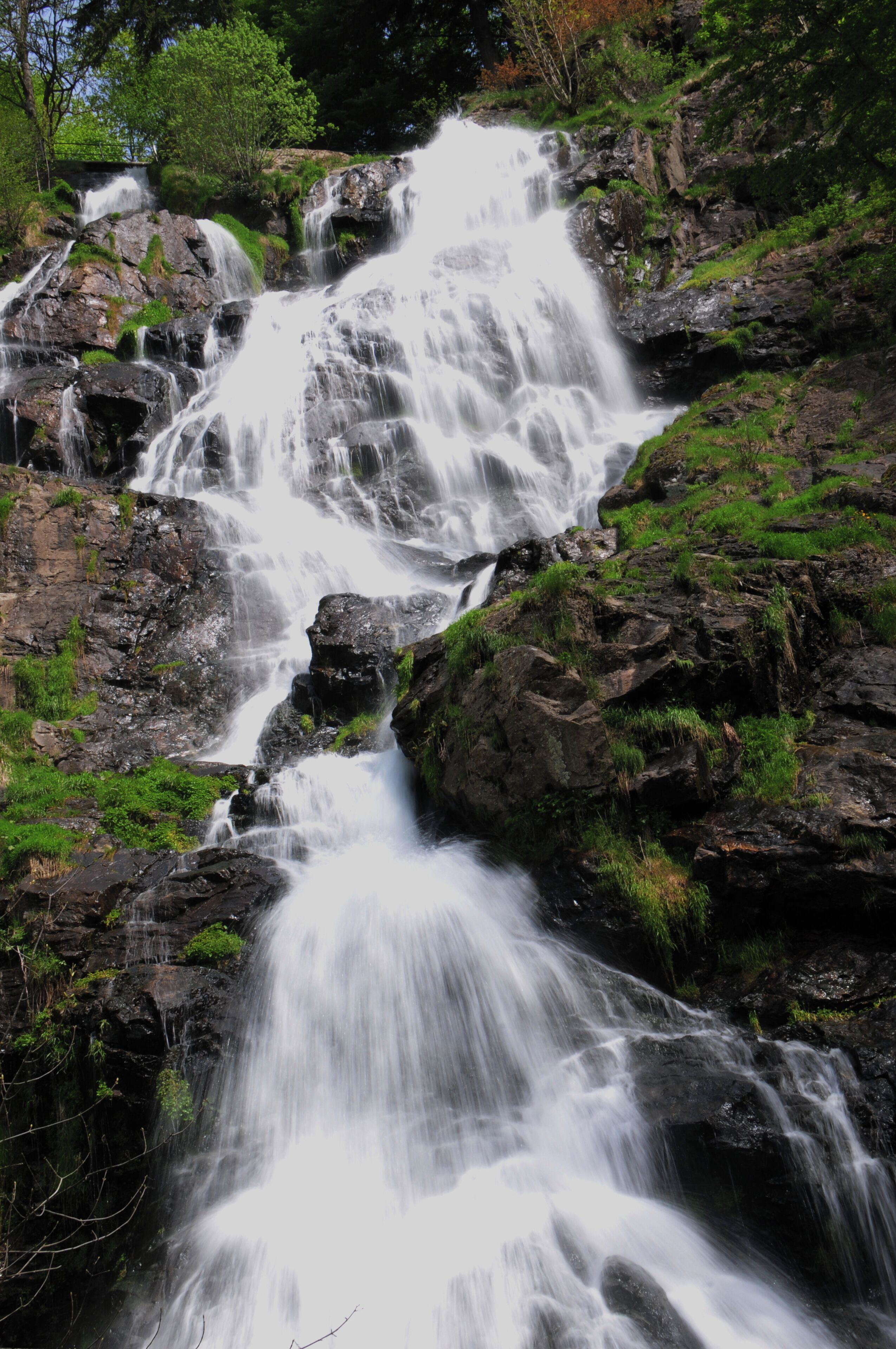 The famous waterfall at Todtnau at 12 May 2015