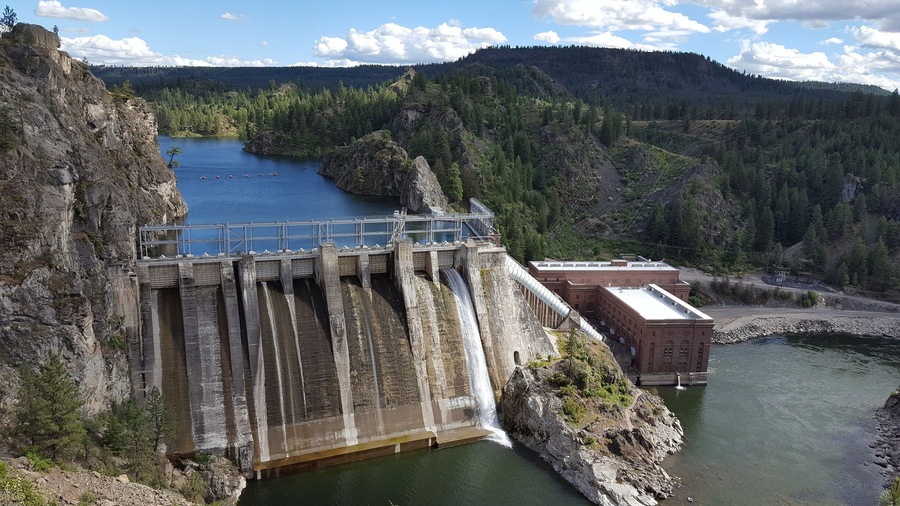 Viewpoint above Long Lake Dam.