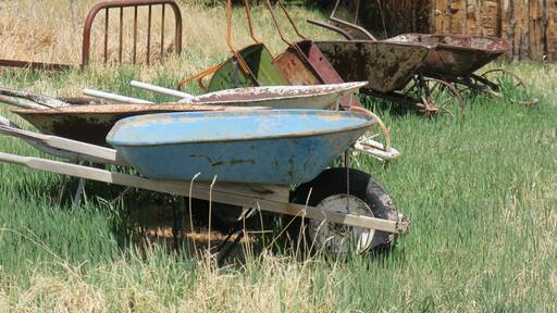 #BVSBLUE Lots of cool old things, these wheel barrels looked like they were waiting at the starting line for the spectators to watch the race. All kinds of rusting implements from farms and industry and homes in strange arrangements. A museum, town hall, antique shop, garage all owned by one man who seems to keep the town busy with all kinds of fun activities you need to see to believe.