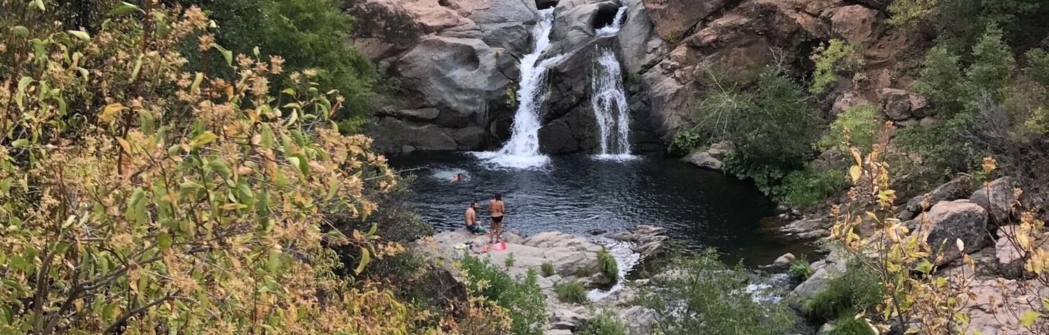 An amazing swimming hole footsteps off 299 make this a favorite cooling off spot on the from Redding to Burney