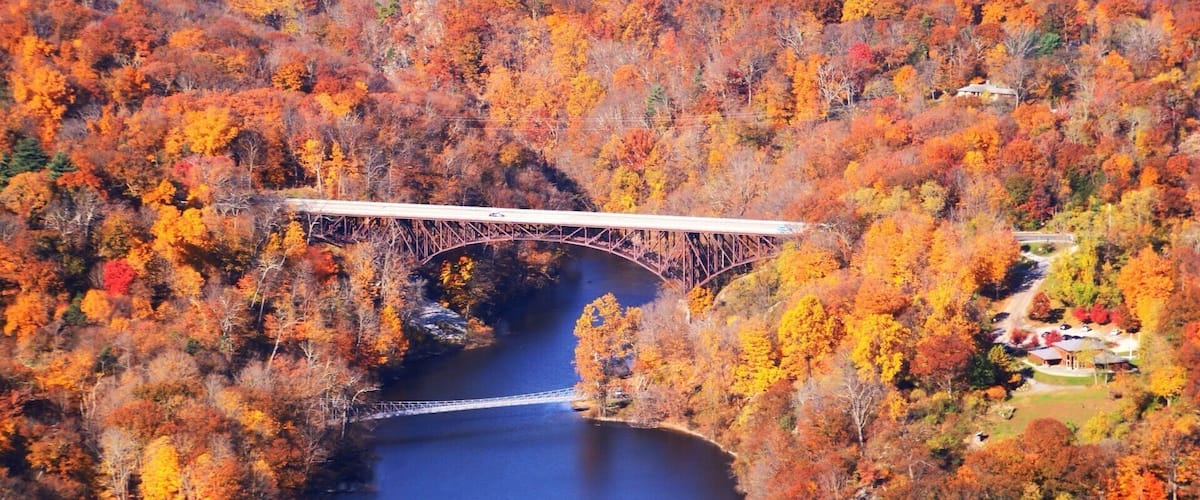 Anthony’s Nose hike, the view of the Bear Mountain, NY
