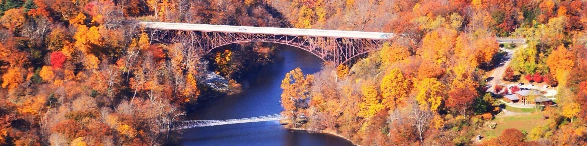 Anthony’s Nose hike, the view of the Bear Mountain, NY