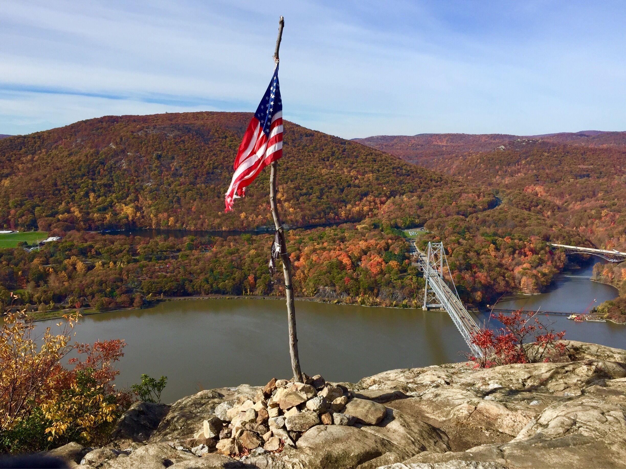 The view from Anthony's Nose, Bear Mountain, NY. Dog friendly. 
