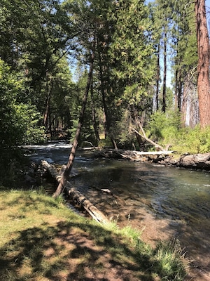 This is actually marked a picnic area, but it is like an Oasis in the desert on this stretch of Hwy 89 Volcanic Legacy