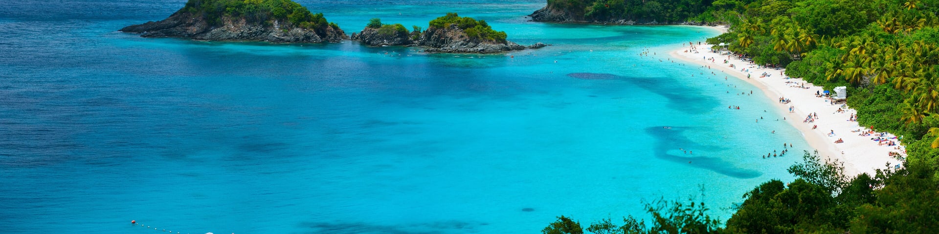 Trunk bay on St John island, US Virgin Islands