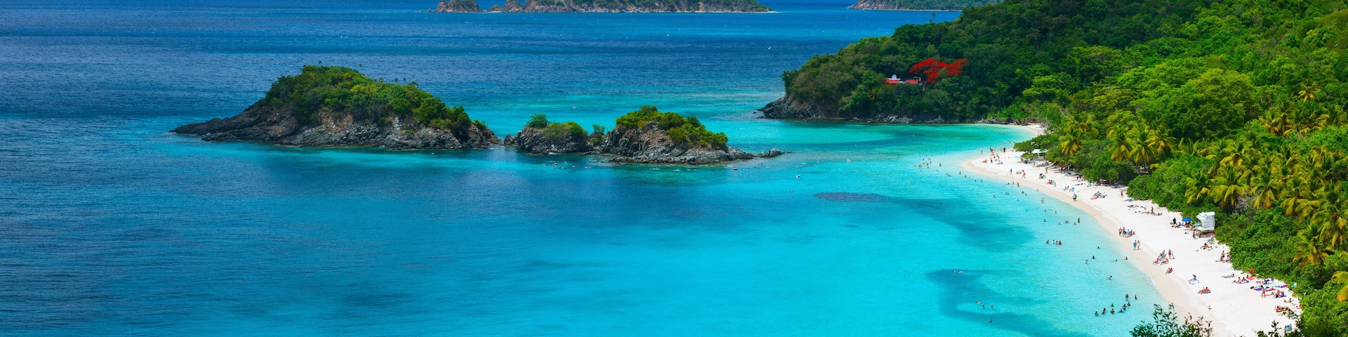 Trunk bay on St John island, US Virgin Islands