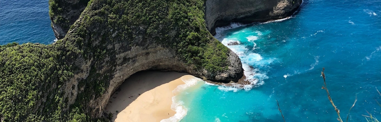 Nusa Penida is quickly opening up to mass tourism. Hurry up before this still wild forest-covered island turns into a giant resort. 30 min by speedboat from Sanur Harbor in Bali. Roads on the island are not good, you better hire a driver.