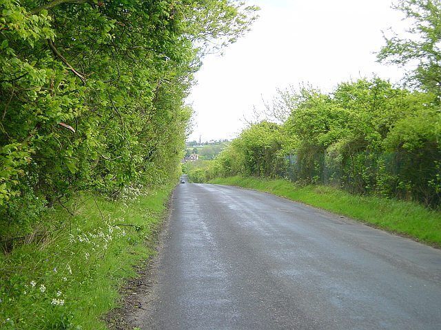 Cromers Road. This road runs between two of the three huge disused chalk pits - hence the straightness of it.