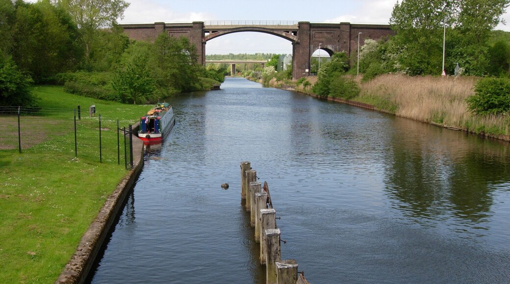 View from the Sutton Weaver swing bridge Frodsham