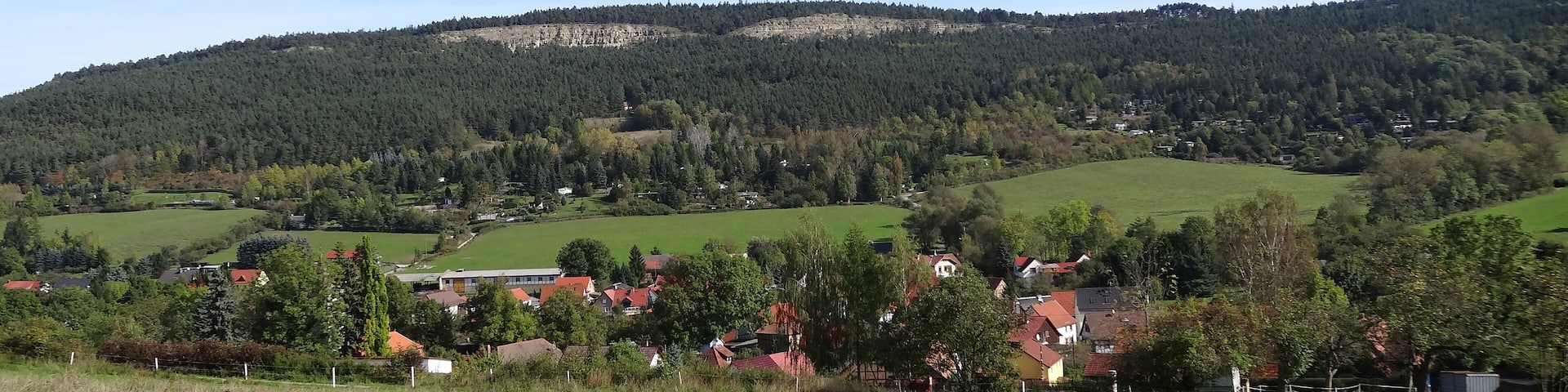 View on Kleinbreitenbach, Thuringia, Germany