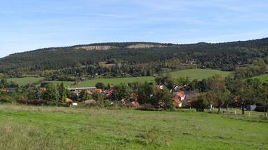 View on Kleinbreitenbach, Thuringia, Germany