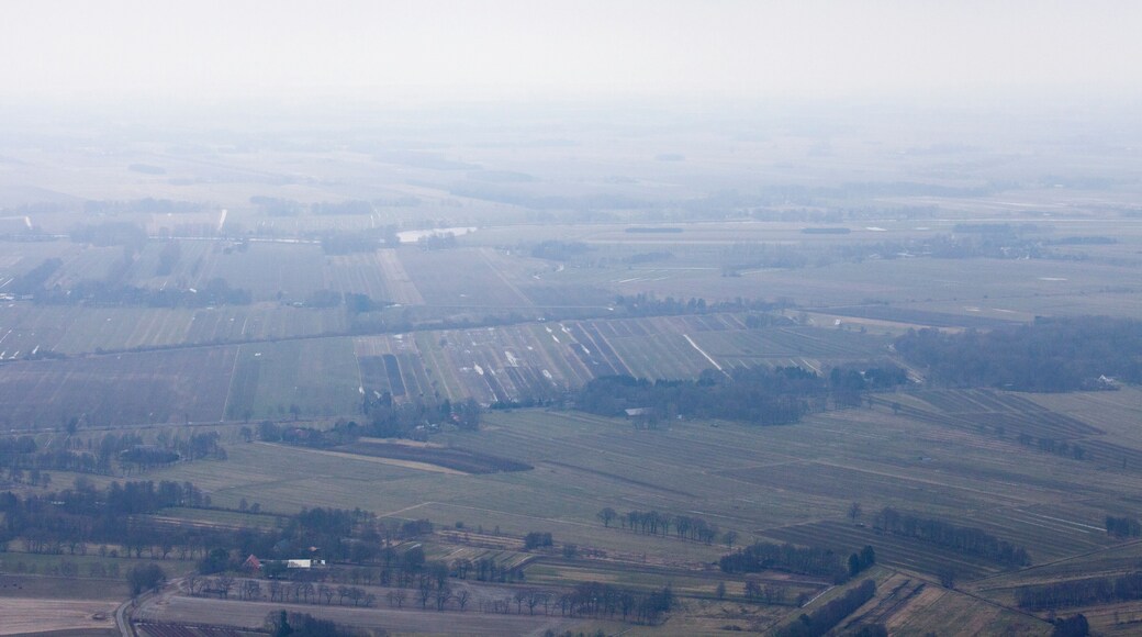 Luftaufnahme: Blick von der Wingst in Richtung Osten auf die Oste