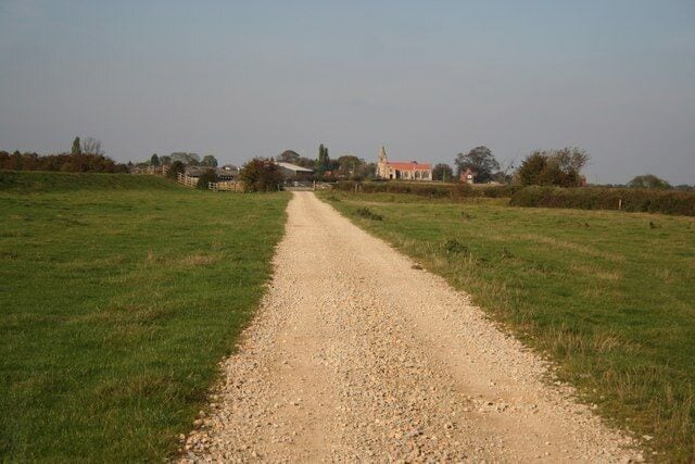 Holme View to Holme from the track by the River Trent