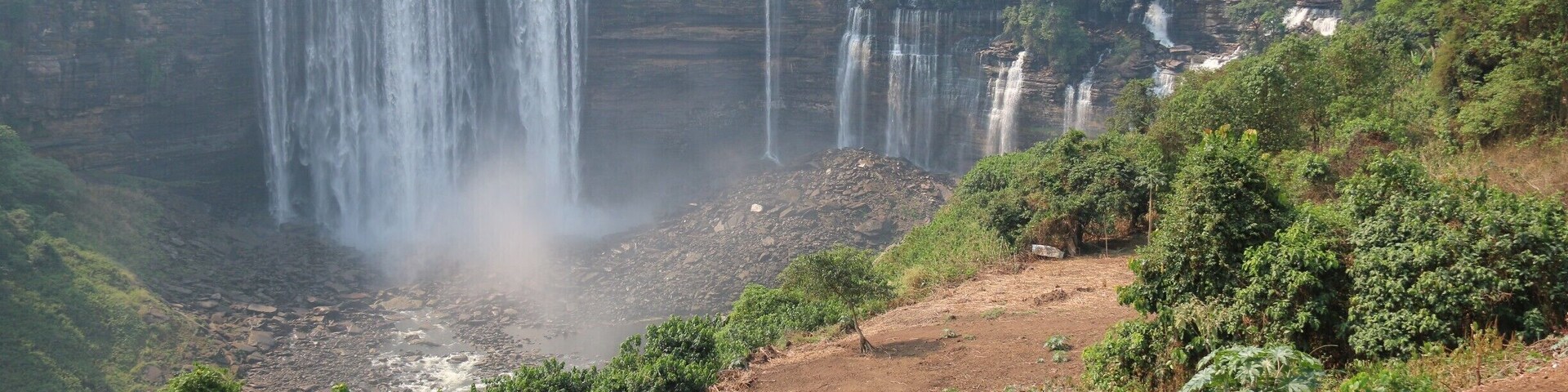 Kalandula Falls (formerly Duque de Bragança Falls during Portuguese rule) are waterfalls in the Malanje Province, Angola, around 350 km away from Luanda. The falls are from Lucala River.