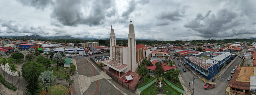 Aerial View of Perez Zeledon, San Isidro del General, Costa Rica