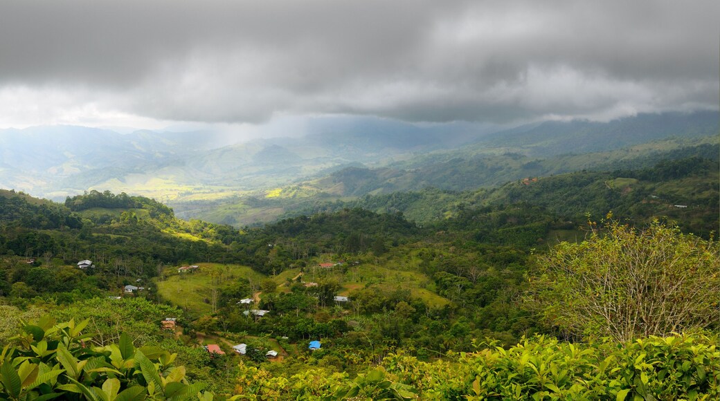 Valley sun after coming down from the cloud forest of San Isidro in Costa Rica