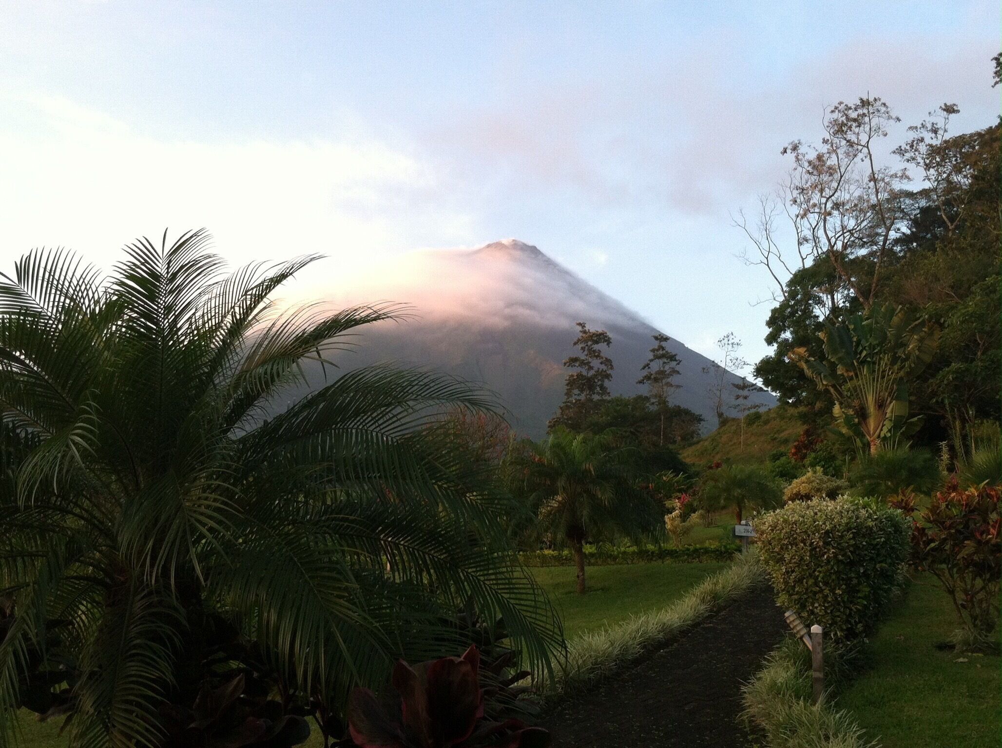 Majestic view on the Arenal Volcano at 6 am! 