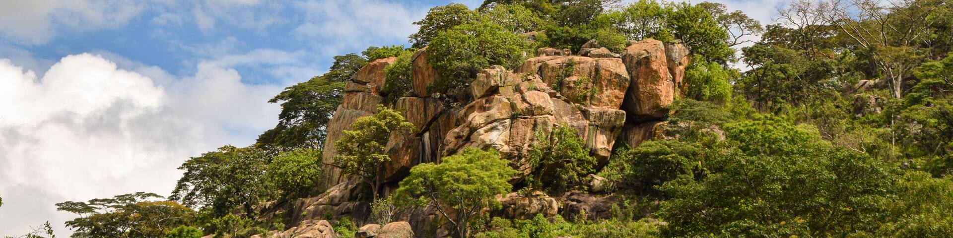 Rock formation in a national park in Zimbabwe